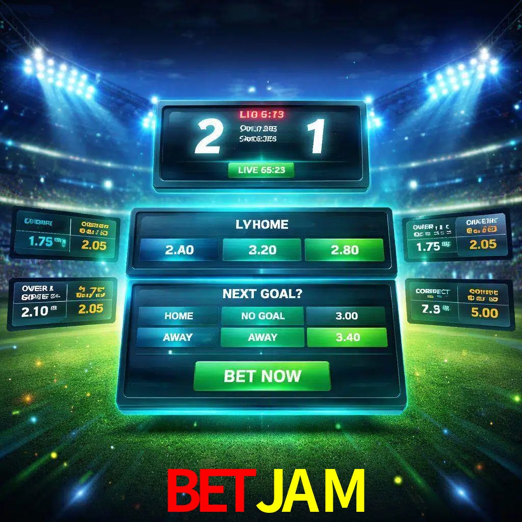 Vista de apuestas en vivo BETJAM durante un partido en curso