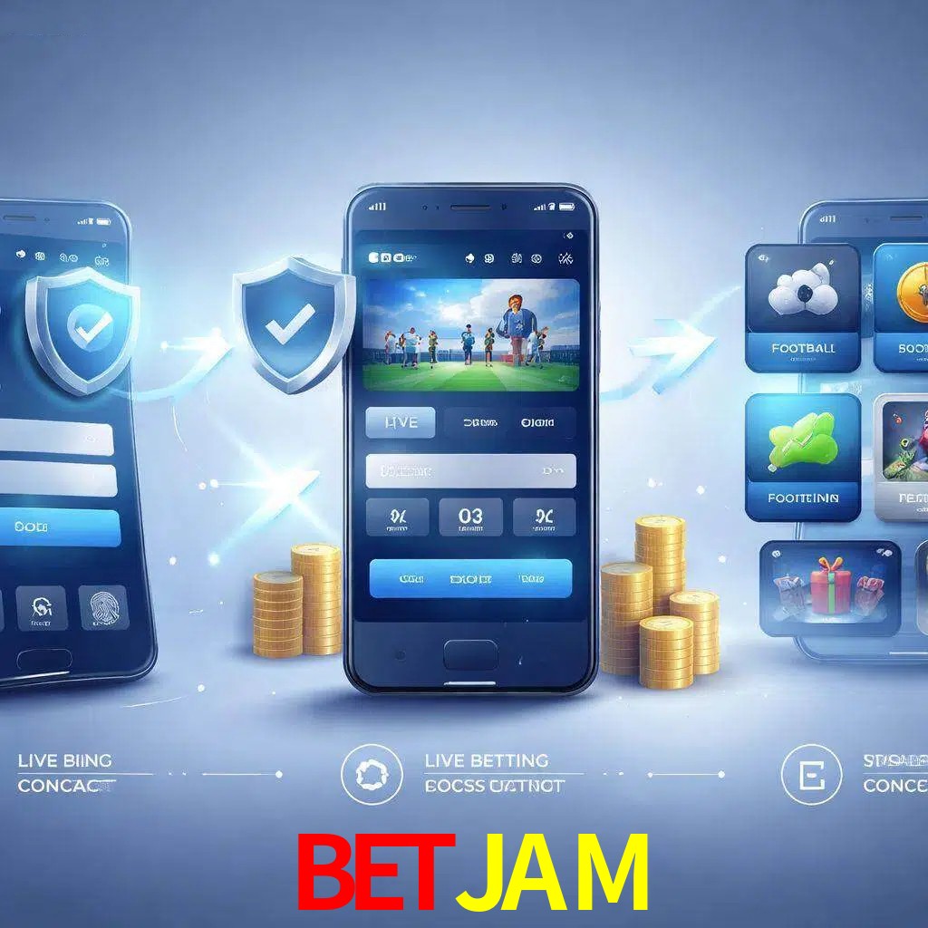 Pasos de acceso a la app BETJAM en pantalla de teléfono móvil